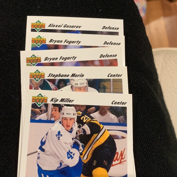 Guy lafleur Quebec nordiques 1991-92 upper deck cards. New pkg. 22 cards - Picture 3 of 7